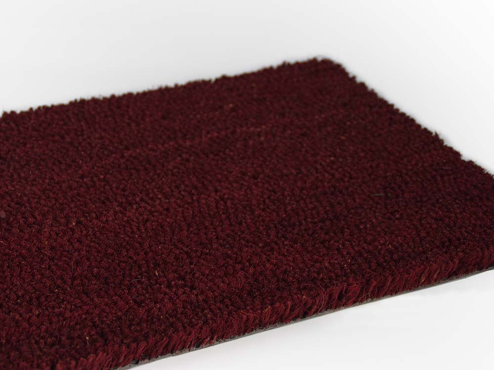Kokosmat Bordeaux op maat - 17 mm dik