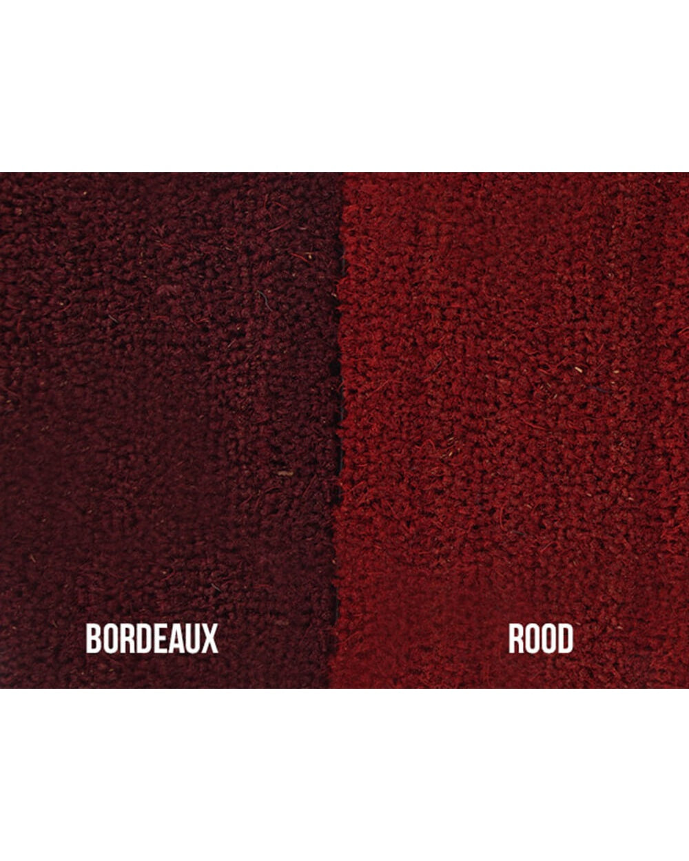 Kokosmat Rood op maat - 17 mm dik