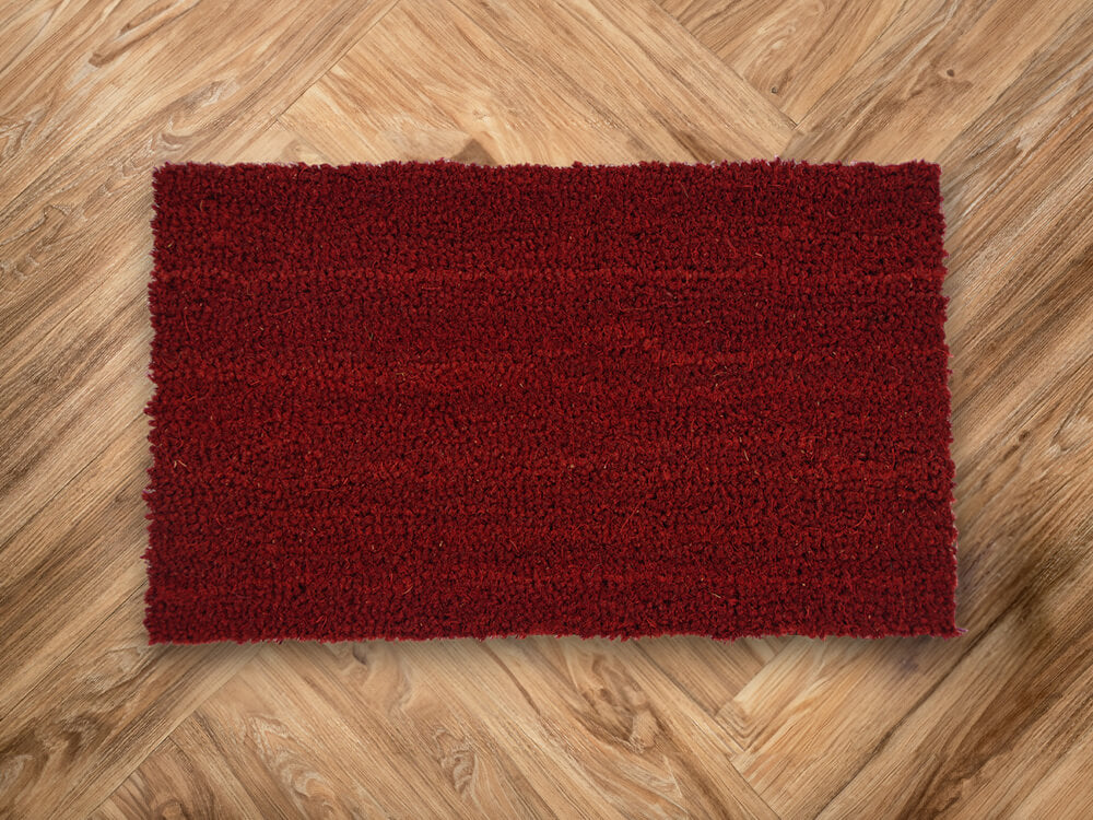 Kokosmat Rood op maat - 17 mm dik