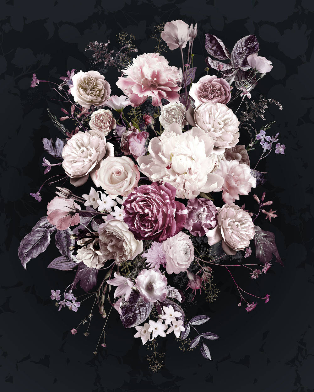 Komar Home Bouquet Noir X4-1018