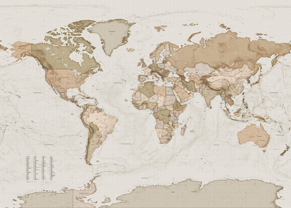 Komar Home Earth Map X7-1015