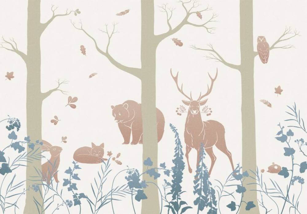 Komar Ink Forest Animals INX8-065