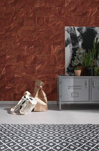 Komar Ink Red Slate Tiles INX8-078