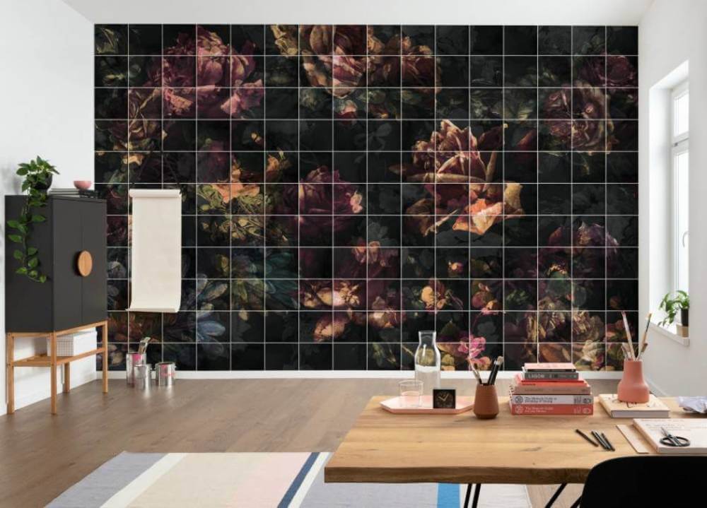 Komar Ink Tiles Flowers INX8-080