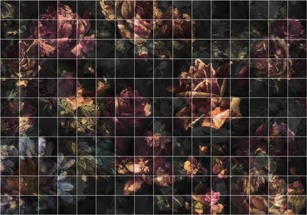 Komar Ink Tiles Flowers INX8-080