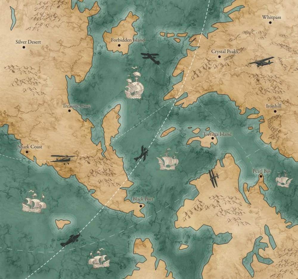 Komar Into Adventure travel map IAX6-0029