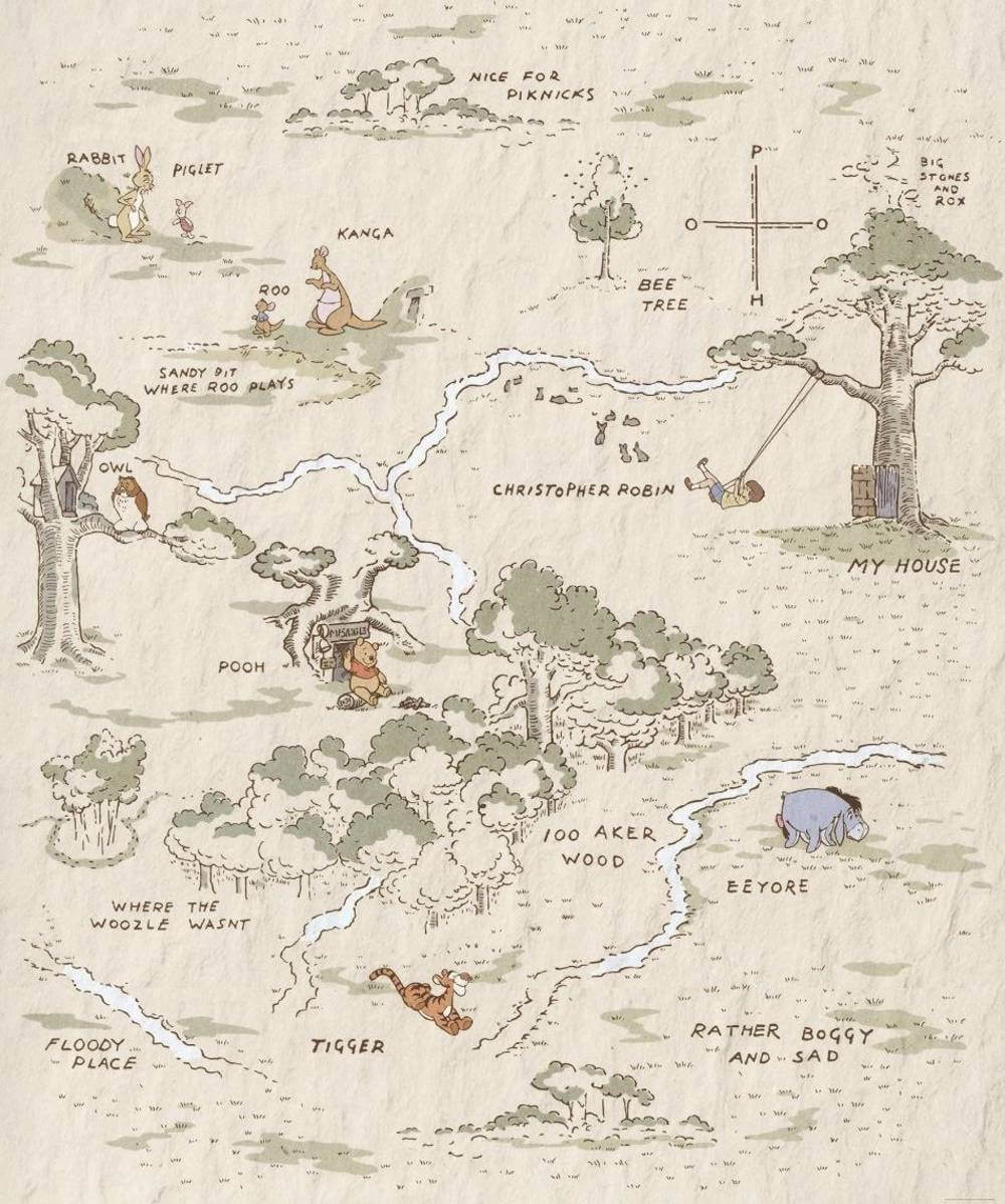 Komar Into Adventure Winnie the Pooh Map IADX4-042