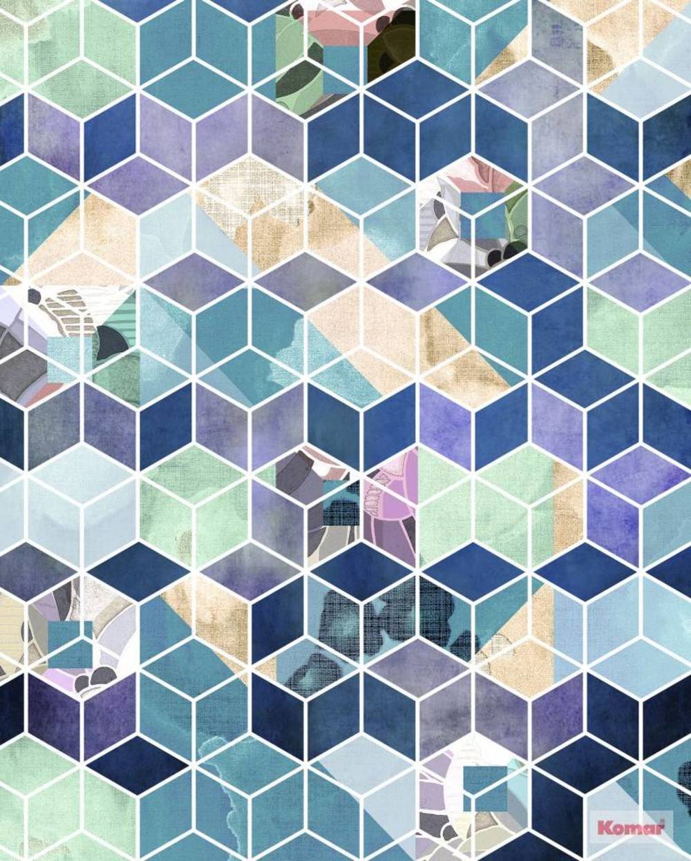 Komar Pure Geometric Blue P024-VD2