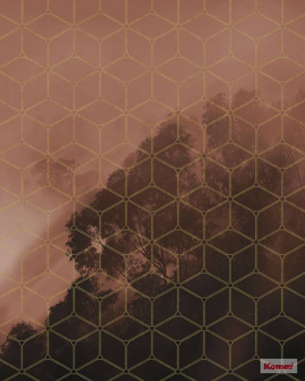 Komar Pure Golden Grid PSH099-VD2