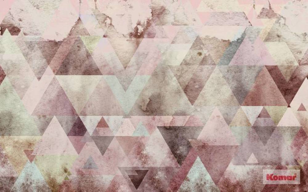 Komar Pure Triangles Red P018B-VD4