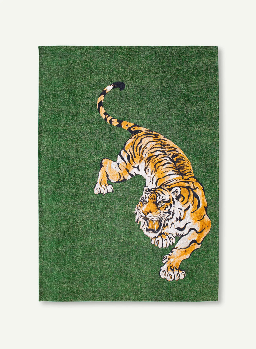Louis de Poortere vloerkleed - Pop Tiger 9388 Green On Fire