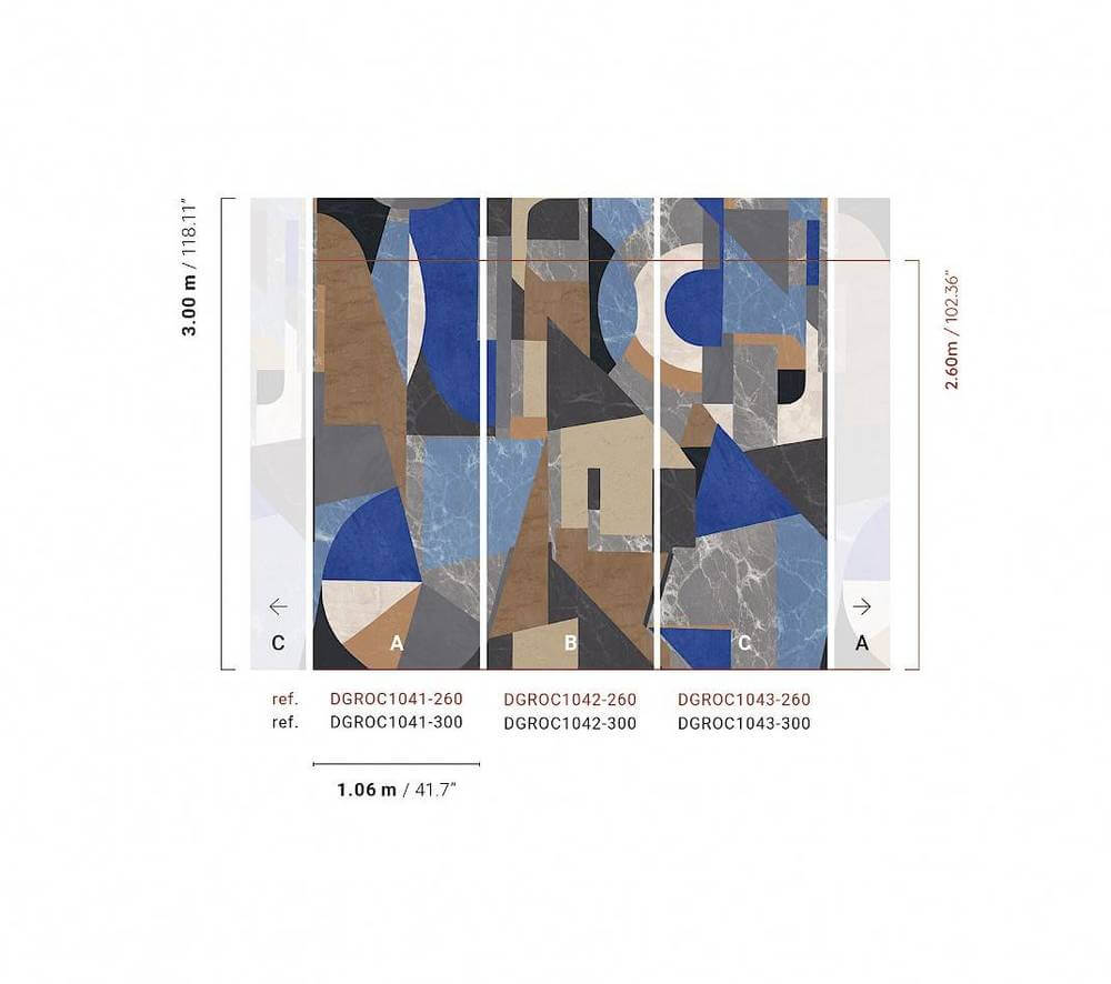 Masureel Rock DGROC1042-260 Palazzi Azur