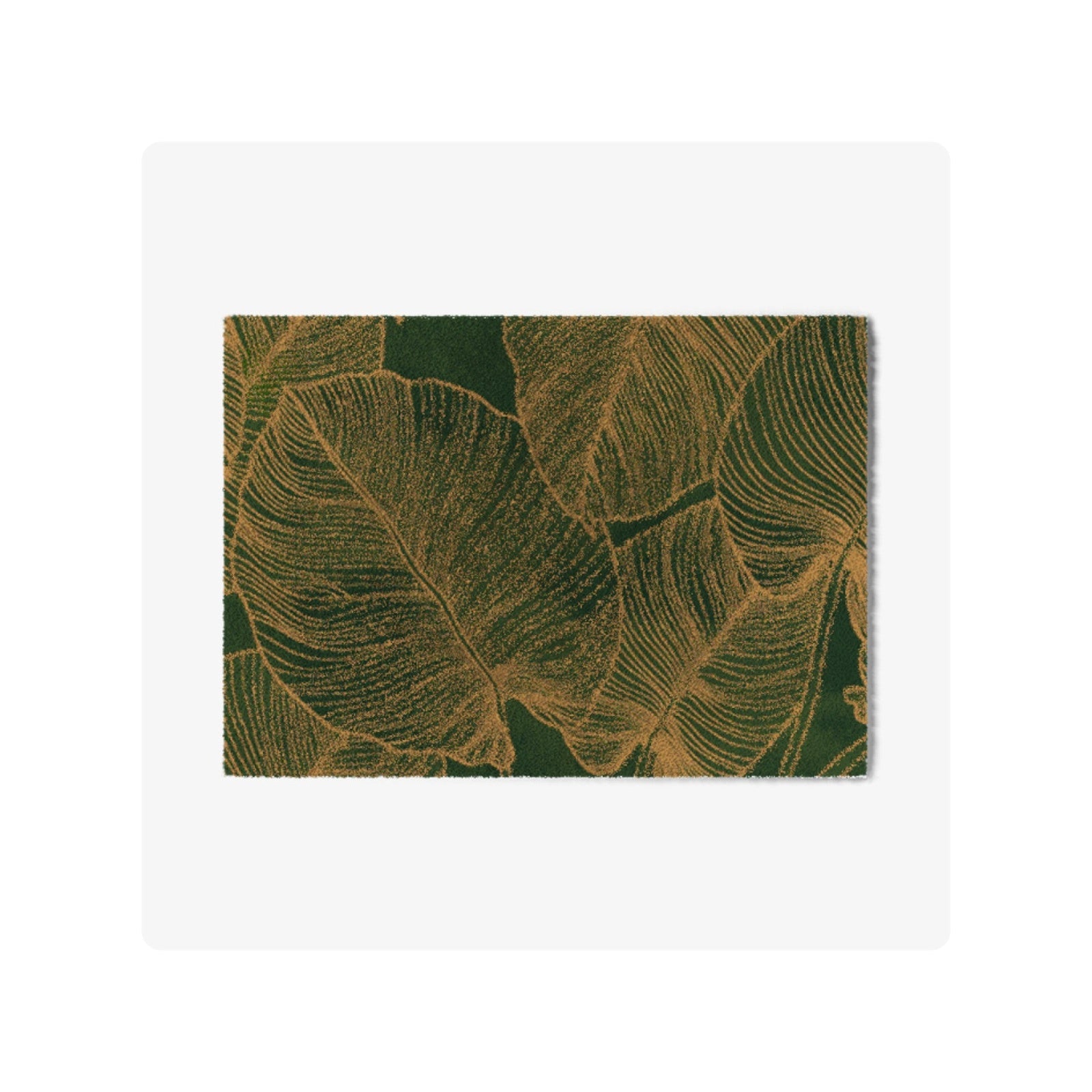 ColorStar Botanical Pine Green – Wasbare droogloopmat