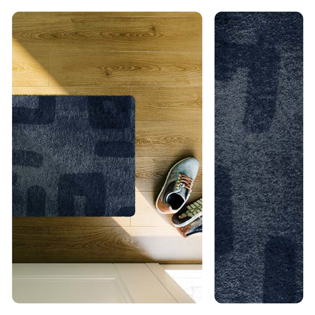 ColorStar Ethnic Navy Blue – Wasbare droogloopmat