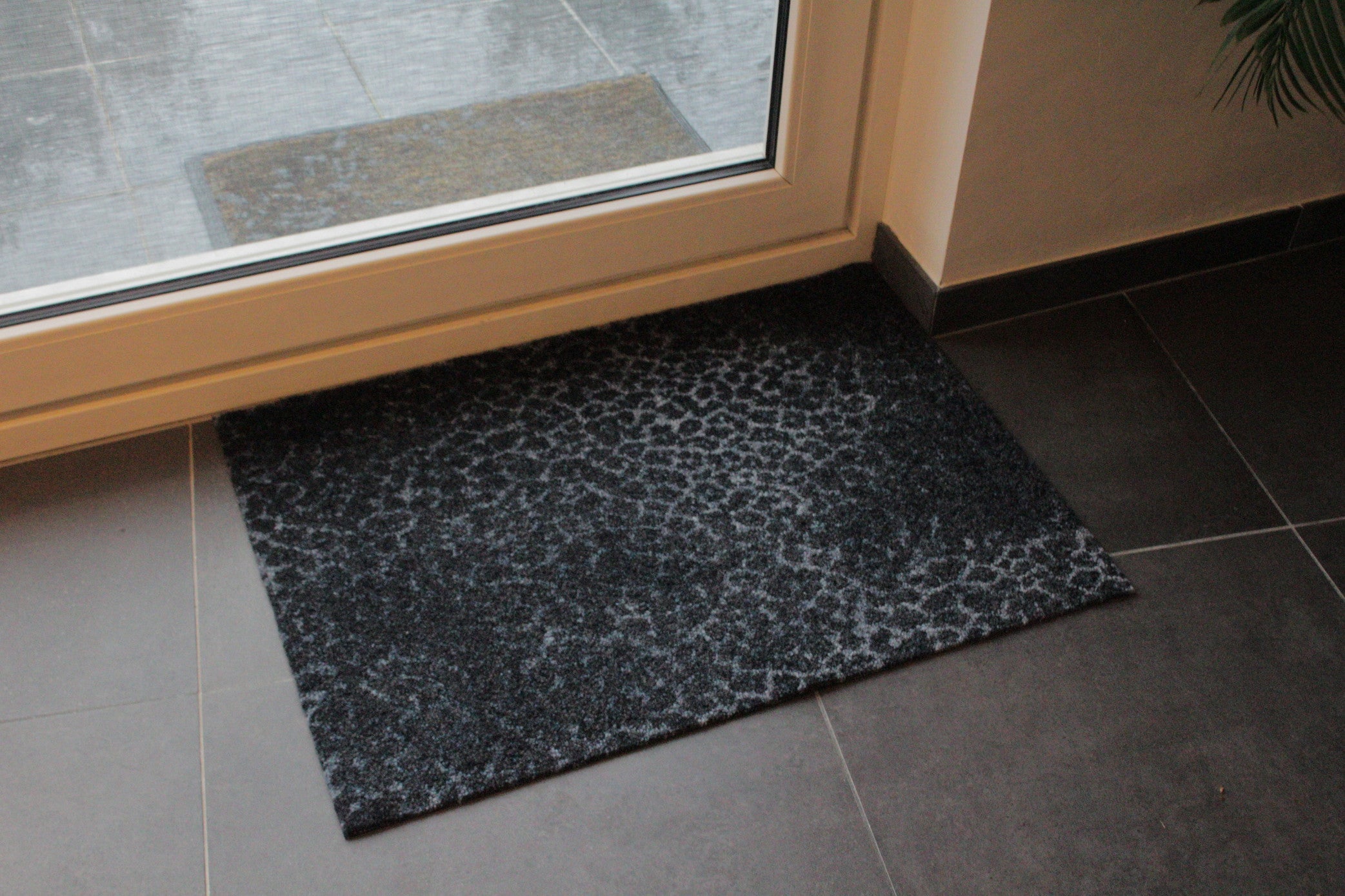 ColorStar Leopard Navy Blue – Wasbare droogloopmat