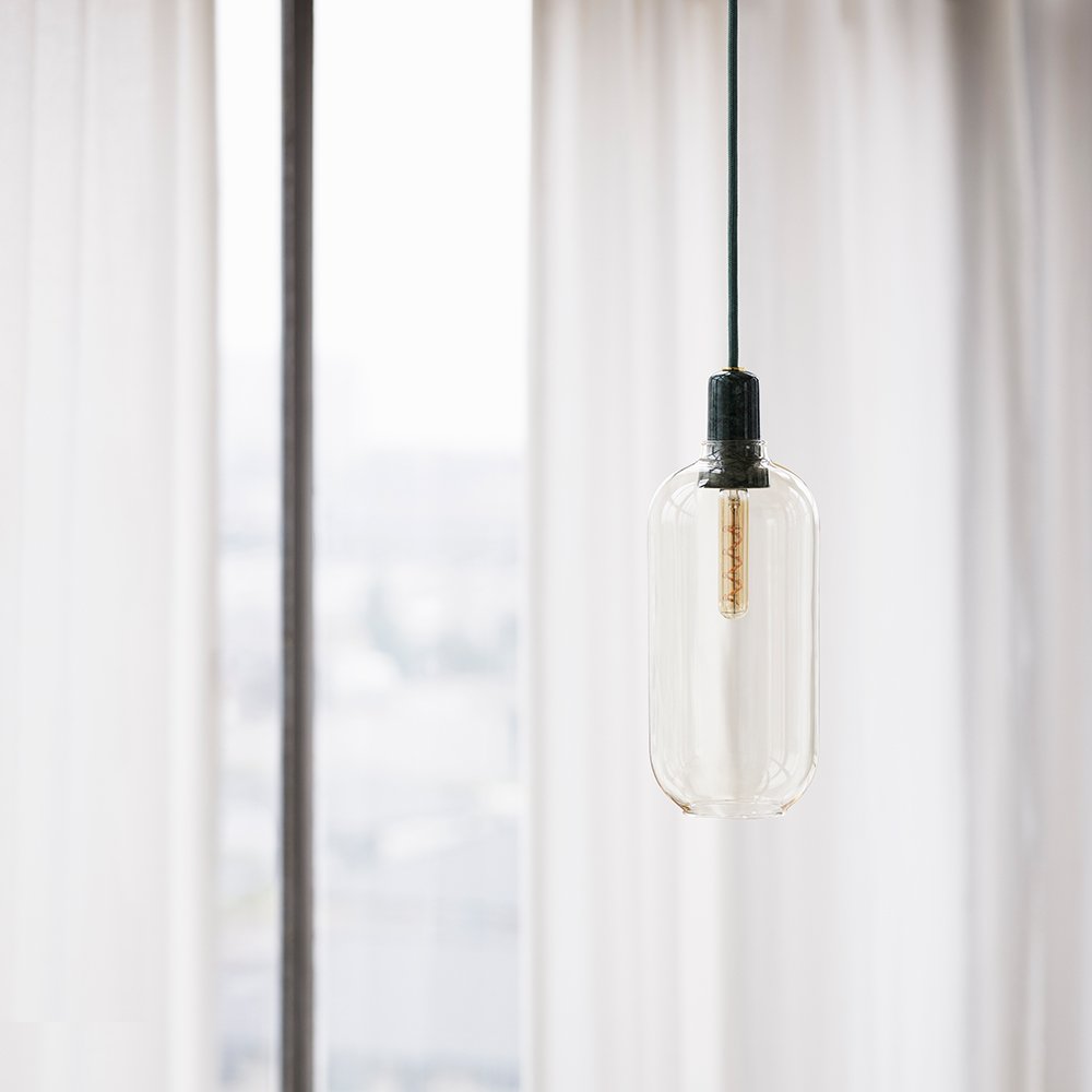 Normann Copenhagen Hanglamp Amp Marble Large - Goud Groen