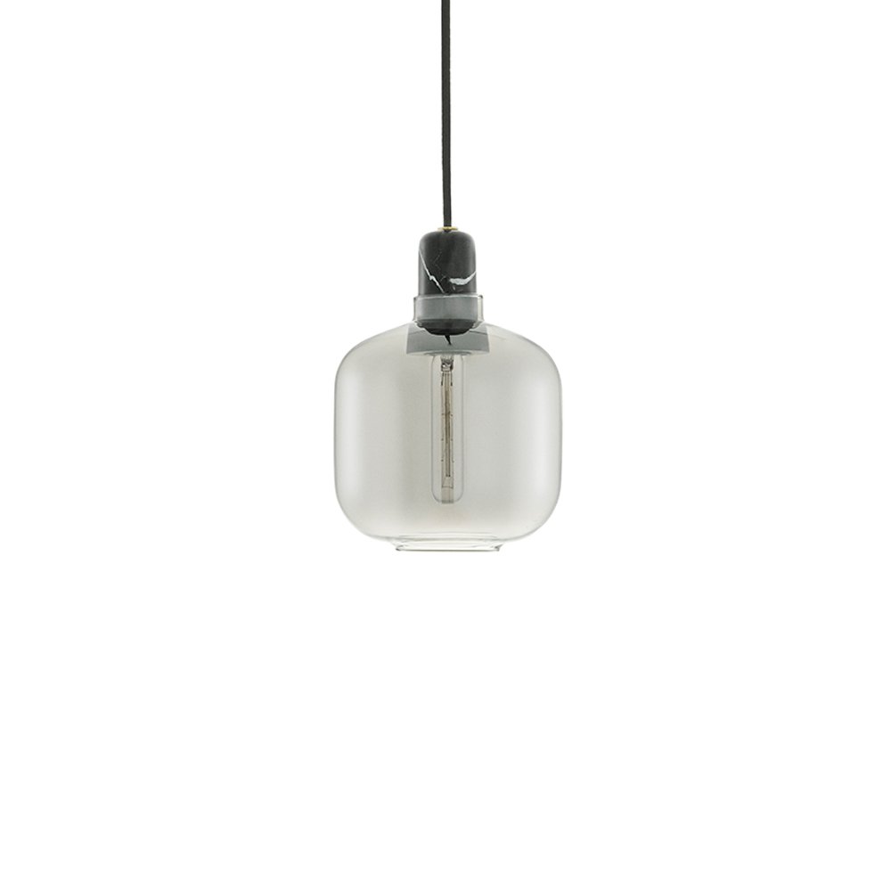 Normann Copenhagen Hanglamp Amp Marble Small - Gerookt Zwart
