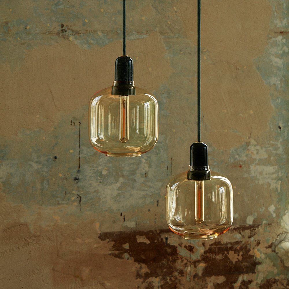 Normann Copenhagen Hanglamp Amp Marble Small - Goud Groen
