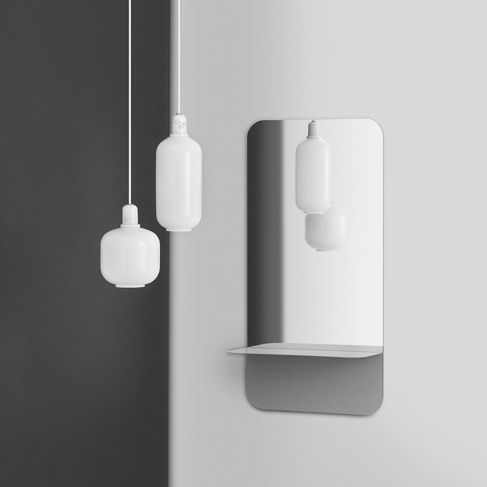 Normann Copenhagen Hanglamp Amp Marble Small - Wit-Wit
