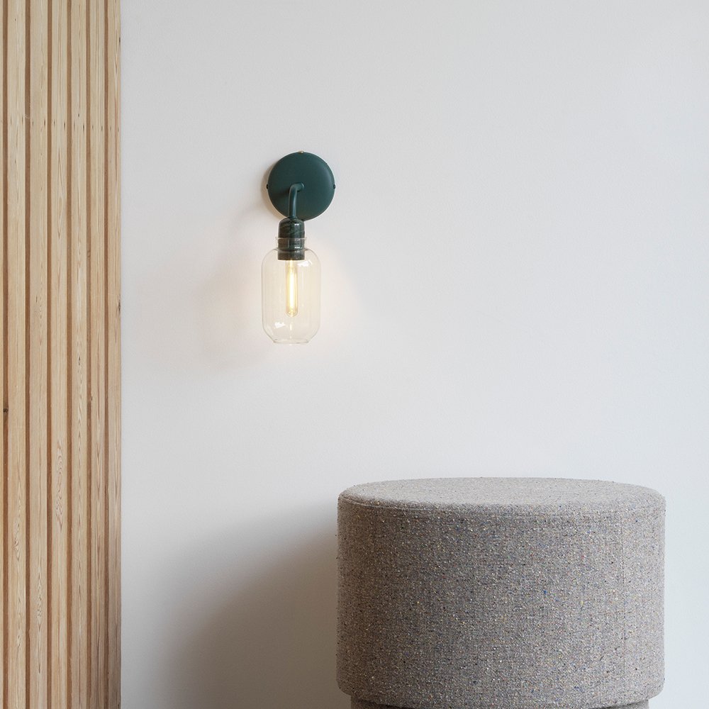 Normann Copenhagen Wandlamp Amp Marble - Goud Groen