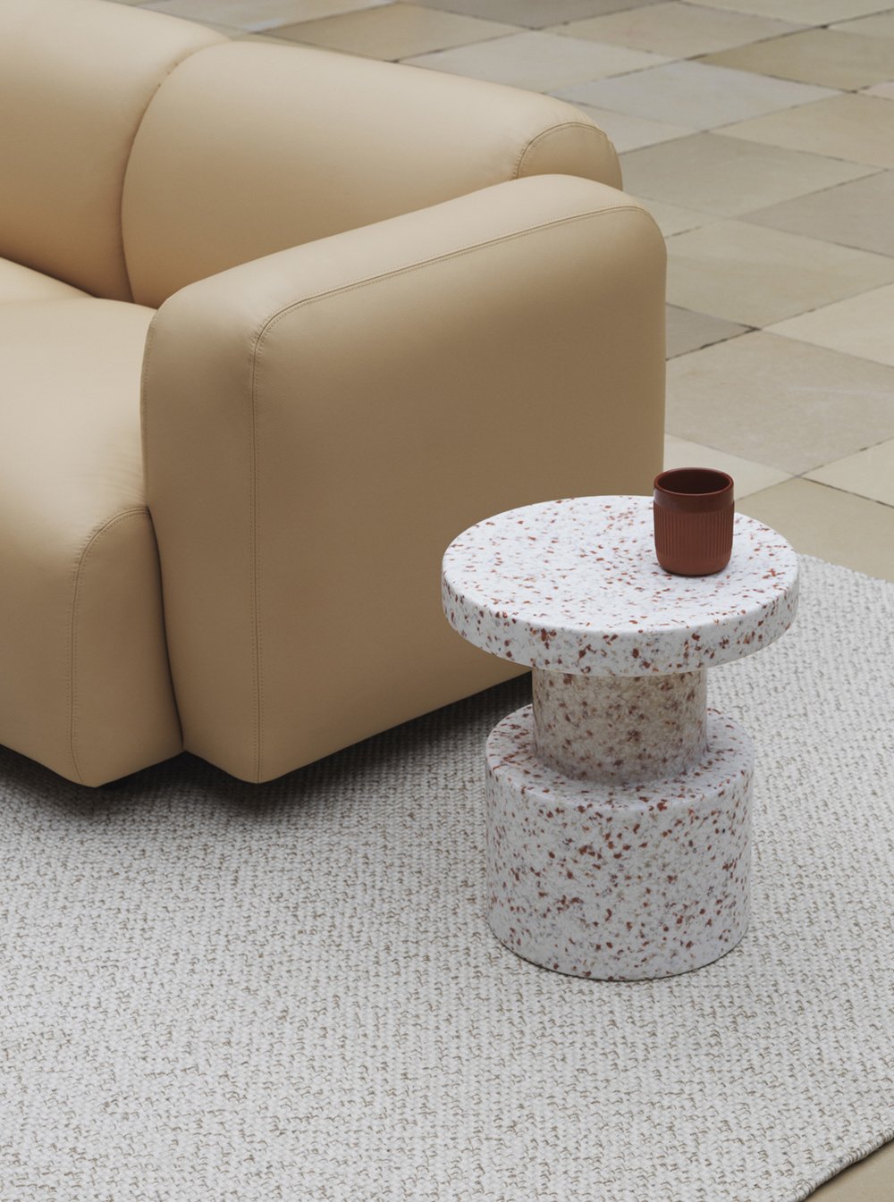 Normann Copenhagen Bijzettafel Bit Stool - Wit