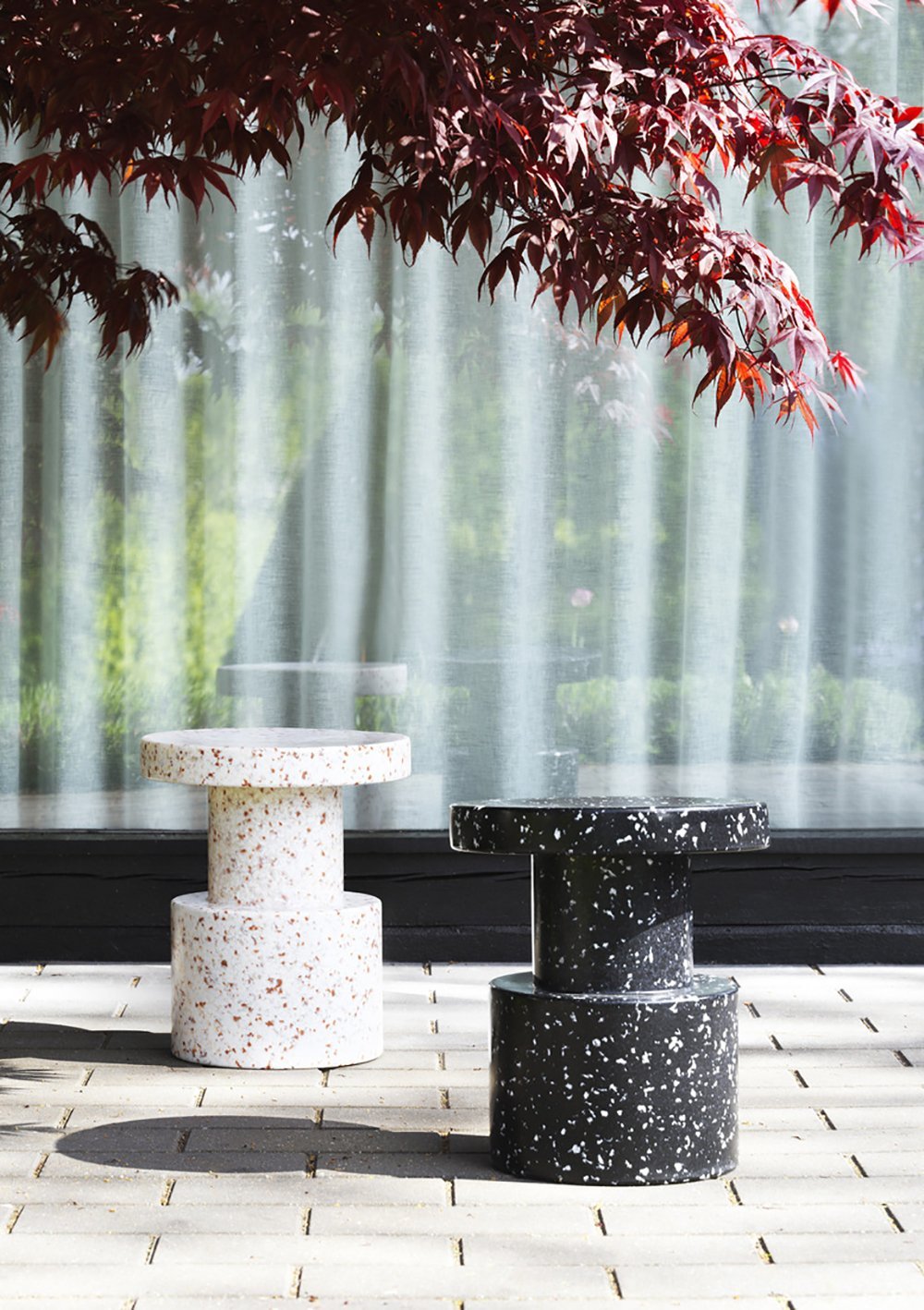 Normann Copenhagen Bijzettafel Bit Stool - Wit