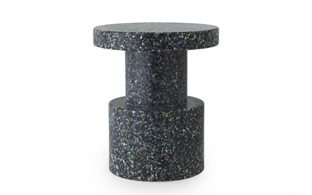 Normann Copenhagen Bijzettafel Bit Stool - Zwart Multi