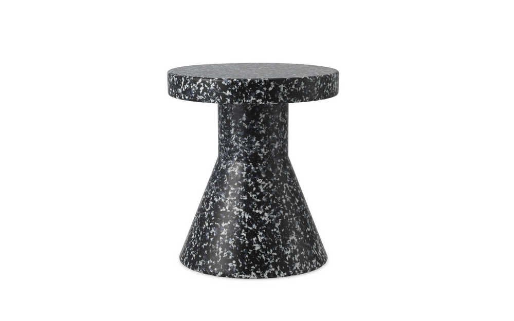 Normann Copenhagen Bijzettafel Bit Stool Cone - Zwart-Wit