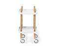 Normann Copenhagen Bijzettafel Block Trolley - Wit - Vierkant