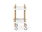 Normann Copenhagen Bijzettafel Block Trolley - Wit - Vierkant