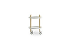 Normann Copenhagen Bijzettafel Block Trolley - Wit - Rond