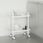 Normann Copenhagen Bijzettafel Block Trolley - Wit-Wit - Vierkant