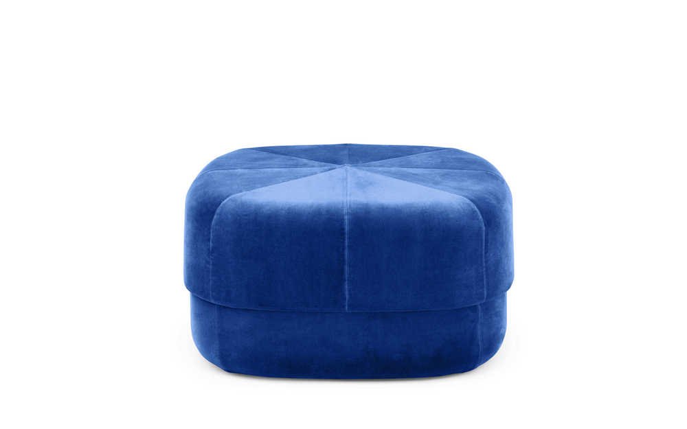 Normann Copenhagen Poef Circus Velour - Blauw