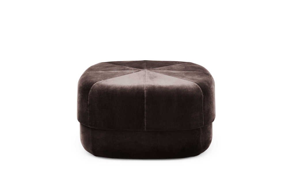 Normann Copenhagen Poef Circus Velour - Bruin