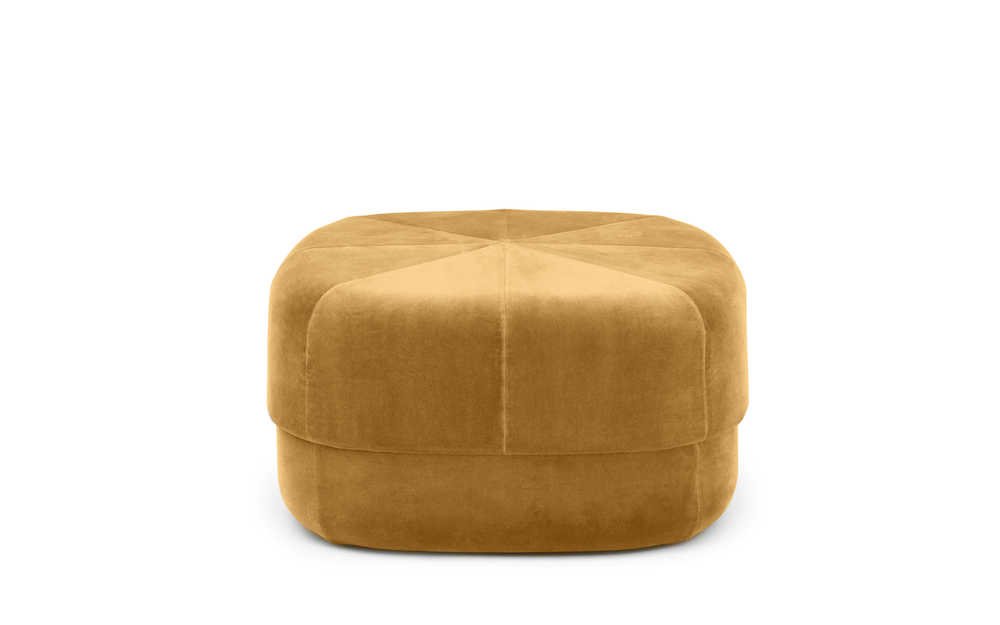 Normann Copenhagen Poef Circus Velour - Geel