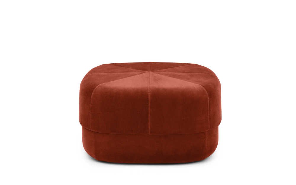 Normann Copenhagen Poef Circus Velour - Roest