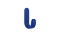 Normann Copenhagen Wandhaak Curve Hook - Blauw