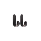 Normann Copenhagen Wandhaken Curve Mini Hooks - Mat Bruin (2 stuks)