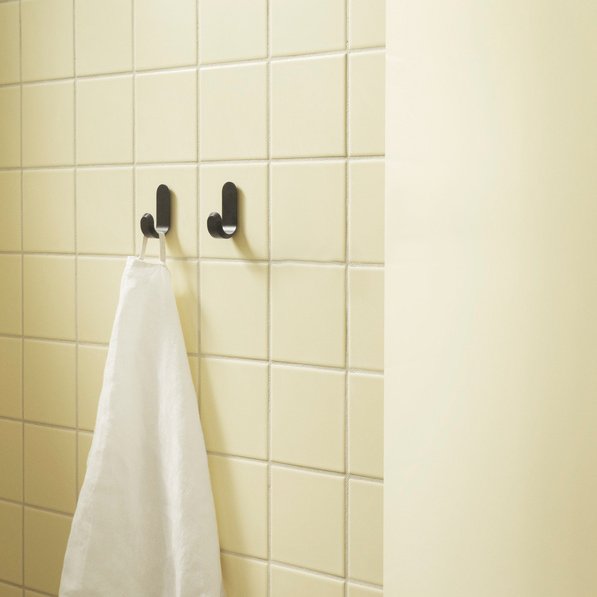 Normann Copenhagen Wandhaken Curve Mini Hooks - Mat Zwart (2 stuks)