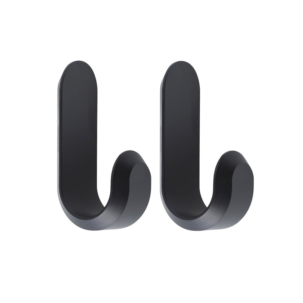 Normann Copenhagen Wandhaken Curve Mini Hooks - Mat Zwart (2 stuks)