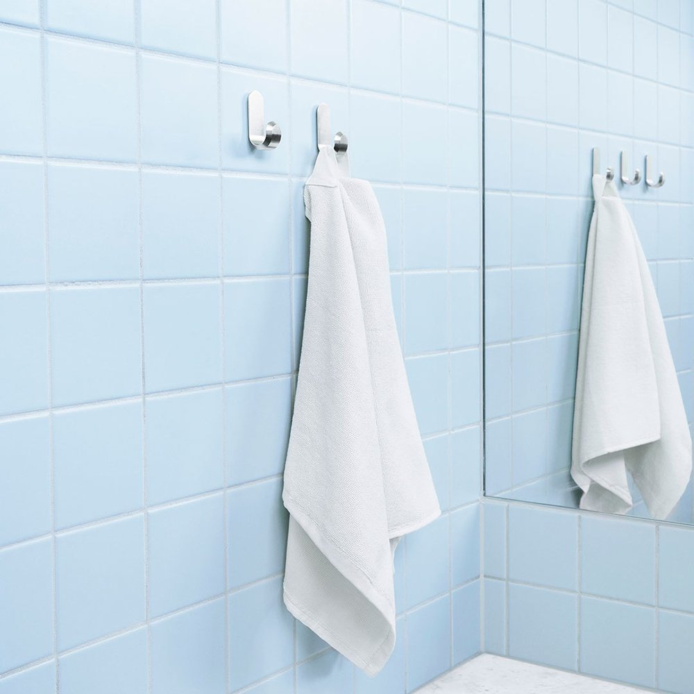 Normann Copenhagen Wandhaken Curve Mini Hooks - Zilver (2 stuks)