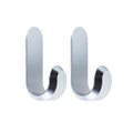 Normann Copenhagen Wandhaken Curve Mini Hooks - Zilver (2 stuks)