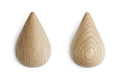 Normann Copenhagen Wandhaken Dropit Hooks - Eiken (2 stuks)