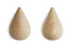 Normann Copenhagen Wandhaken Dropit Hooks - Eiken (2 stuks)