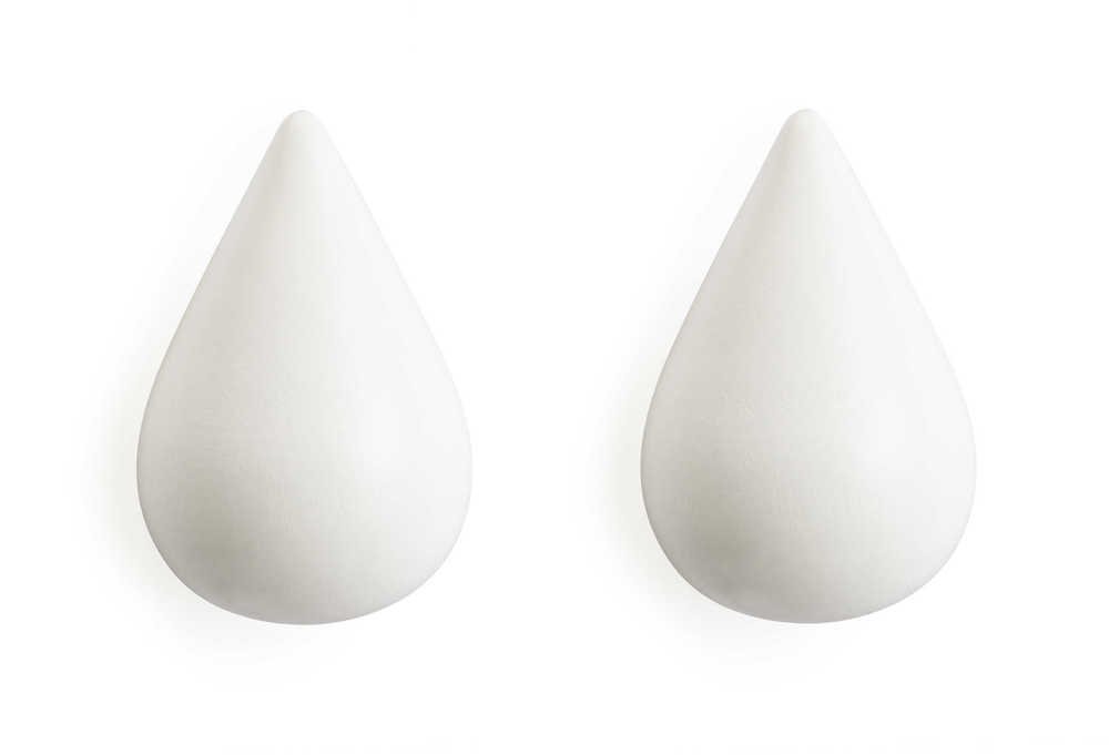 Normann Copenhagen Wandhaken Dropit Hooks - Wit (2 stuks)