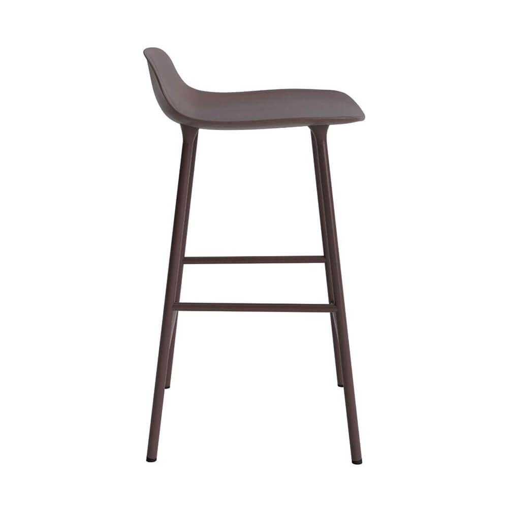 Normann Copenhagen Barkruk Form - Bruin Staal