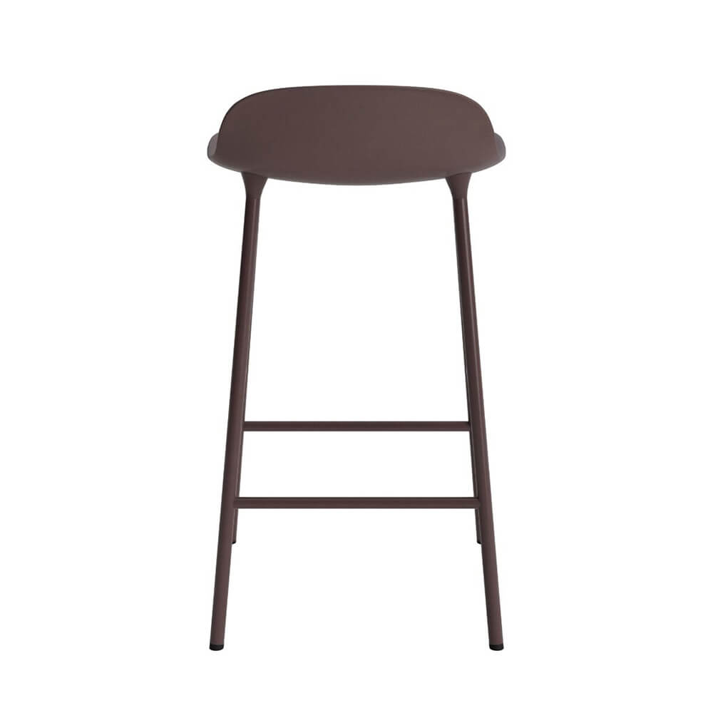 Normann Copenhagen Barkruk Form - Bruin Staal