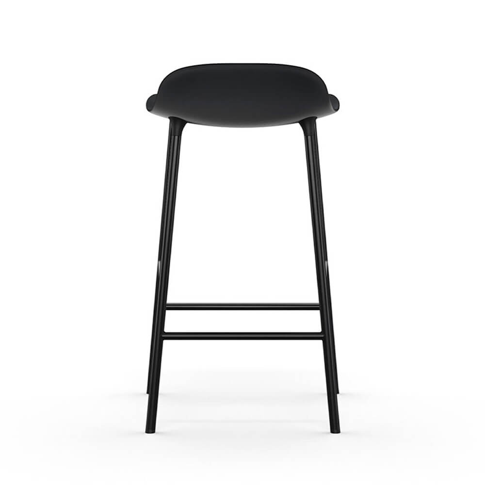 Normann Copenhagen Barkruk Form - Zwart Staal