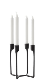 Normann Copenhagen Kandelaar Heima - Zwart - 4 kaarsen