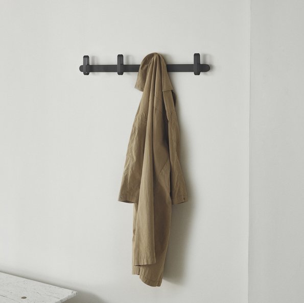 Normann Copenhagen Wandkapstok Hoop - Zwart